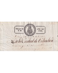 1837-PS-13 ESPAÑA SPAIN REVENUE SEALLED PAPER PAPEL SELLADO 1837 SELLO 2do.