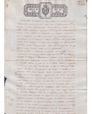 1838-PS-22 ESPAÑA SPAIN REVENUE SEALLED PAPER PAPEL SELLADO 1838 SELLO 2do.