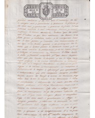 1838-PS-23 ESPAÑA SPAIN REVENUE SEALLED PAPER PAPEL SELLADO 1838 SELLO 2do.
