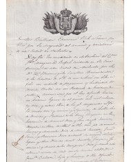 1840-PS-92 ESPAÑA SPAIN REVENUE SEALLED PAPER PAPEL SELLADO 1840 SELLO ILUSTRES.