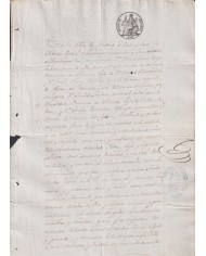 1845-PS-3 ESPAÑA SPAIN REVENUE SEALLED PAPER PAPEL SELLADO 1845 SELLO 2to.
