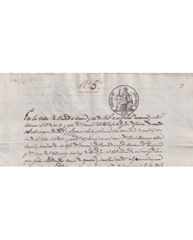 1846-PS-93 ESPAÑA SPAIN REVENUE SEALLED PAPER PAPEL SELLADO 1846 SELLO 2to.
