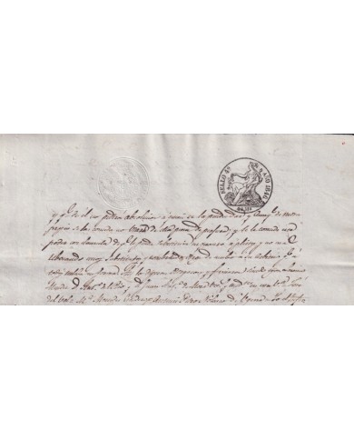 1846-PS-94 ESPAÑA SPAIN REVENUE SEALLED PAPER PAPEL SELLADO 1846 SELLO 4to.