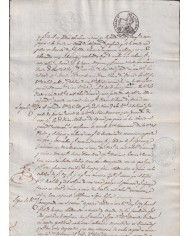 1846-PS-94 ESPAÑA SPAIN REVENUE SEALLED PAPER PAPEL SELLADO 1846 SELLO 4to.