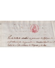 1854-PS-93 ESPAÑA SPAIN REVENUE SEALLED PAPER PAPEL SELLADO 1854 SELLO ILUSTRES.