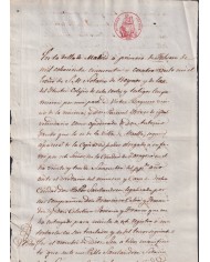 1854-PS-93 ESPAÑA SPAIN REVENUE SEALLED PAPER PAPEL SELLADO 1854 SELLO ILUSTRES.