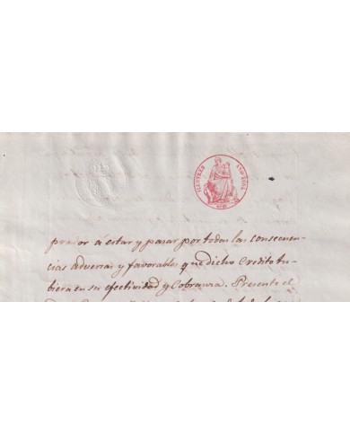 1854-PS-94 ESPAÑA SPAIN REVENUE SEALLED PAPER PAPEL SELLADO 1854 SELLO ILUSTRES.