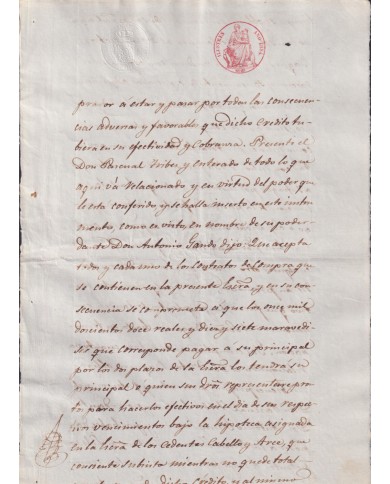 1854-PS-94 ESPAÑA SPAIN REVENUE SEALLED PAPER PAPEL SELLADO 1854 SELLO ILUSTRES.