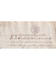 1857-PS-17 ESPAÑA SPAIN REVENUE SEALLED PAPER PAPEL SELLADO 1857 SELLO 2do.