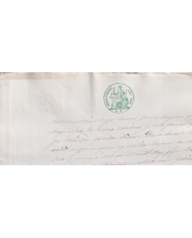 1855-PS-18 ESPAÑA SPAIN REVENUE JUDICIAL SEALLED PAPER PAPEL SELLADO 1855 6rs.