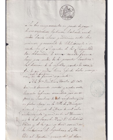 1863-PS-33 ESPAÑA SPAIN REVENUE SEALLED PAPER PAPEL SELLADO 1863 SELLO 9no.