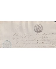 1864-PS-92 ESPAÑA SPAIN REVENUE SEALLED PAPER PAPEL SELLADO 1864 SELLO 9no.
