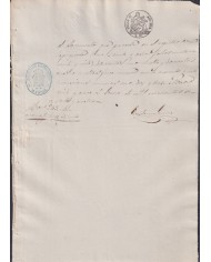 1864-PS-92 ESPAÑA SPAIN REVENUE SEALLED PAPER PAPEL SELLADO 1864 SELLO 9no.