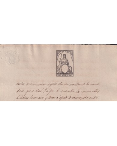 1870-PS-93 ESPAÑA SPAIN REVENUE SEALLED PAPER PAPEL SELLADO 1870 SELLO 9no.