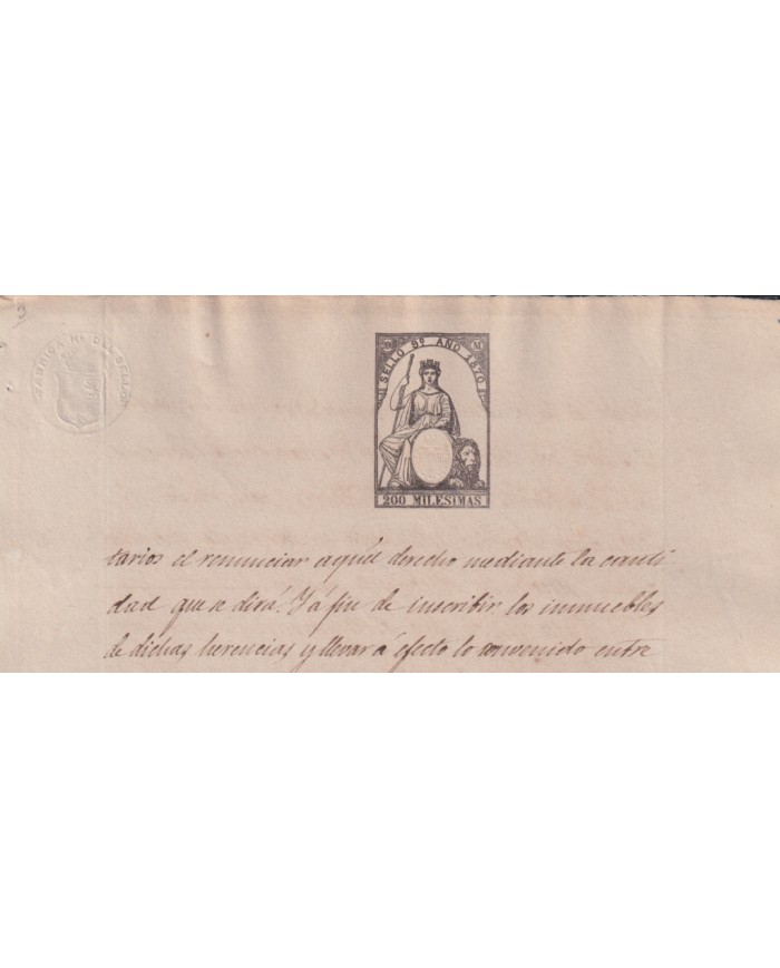 1870-PS-93 ESPAÑA SPAIN REVENUE SEALLED PAPER PAPEL SELLADO 1870 SELLO 9no.