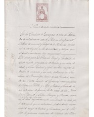 1870-PS-94 ESPAÑA SPAIN REVENUE SEALLED PAPER PAPEL SELLADO 1870 SELLO 6to.