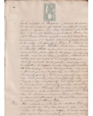 1870-PS-95 ESPAÑA SPAIN REVENUE JUDICIAL SEALLED PAPER PAPEL SELLADO 1870 400mls.