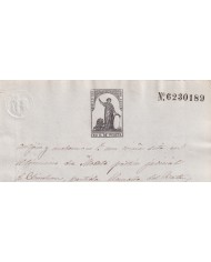 1872-PS-26  ESPAÑA SPAIN REVENUE SEALLED PAPER PAPEL SELLADO 1872 SELLO 11no.