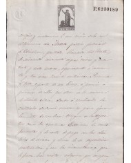 1872-PS-26  ESPAÑA SPAIN REVENUE SEALLED PAPER PAPEL SELLADO 1872 SELLO 11no.