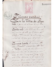 1875-PS-25 ESPAÑA SPAIN REVENUE SEALLED PAPER PAPEL SELLADO 1875 SELLO 4to.