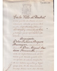 1875-PS-26 ESPAÑA SPAIN REVENUE SEALLED PAPER PAPEL SELLADO 1875 SELLO 3ro.
