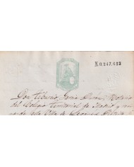 1875-PS-27 ESPAÑA SPAIN REVENUE SEALLED PAPER PAPEL SELLADO 1875 SELLO 10mo.