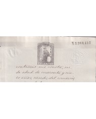 1875-PS-28 ESPAÑA SPAIN REVENUE SEALLED PAPER PAPEL SELLADO 1875 SELLO 11no.