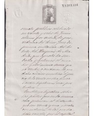 1875-PS-29 ESPAÑA SPAIN REVENUE SEALLED PAPER PAPEL SELLADO 1875 SELLO 11no.