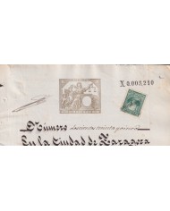 1879-PS-8  ESPAÑA SPAIN REVENUE SEALLED PAPER PAPEL SELLADO 1879 SELLO 1ro.