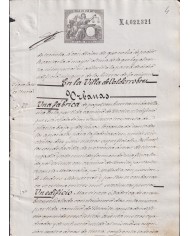 1879-PS-11 ESPAÑA SPAIN REVENUE SEALLED PAPER PAPEL SELLADO 1879 SELLO 11no.