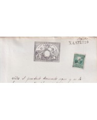 1878-PS-16 ESPAÑA SPAIN REVENUE SEALLED PAPER PAPEL SELLADO 1878 SELLO 11no.