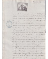 1880-PS-18 ESPAÑA SPAIN REVENUE SEALLED PAPER PAPEL SELLADO 1880 SELLO 11no.