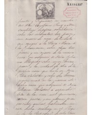 1882-PS-14 ESPAÑA SPAIN REVENUE SEALLED PAPER OVERPRINT 1882 11º FOR 12º.