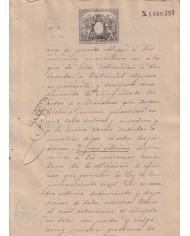 1885-PS-9 ESPAÑA SPAIN REVENUE SEALLED PAPER PAPEL SELLADO 1885 SELLO 12º.