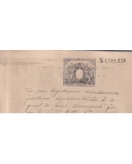 1885-PS-10 ESPAÑA SPAIN REVENUE SEALLED PAPER PAPEL SELLADO 1885 SELLO 12º.