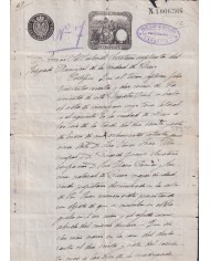1891-PS-6 ESPAÑA SPAIN REVENUE SEALLED PAPER PAPEL SELLADO 1891 SELLO 12º.
