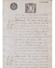 1895-PS-8  ESPAÑA SPAIN REVENUE SEALLED PAPER PAPEL SELLADO 1895 SELLO 13º.