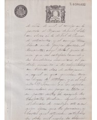 1895-PS-10 ESPAÑA SPAIN REVENUE SEALLED PAPER PAPEL SELLADO 1895 SELLO 13º.