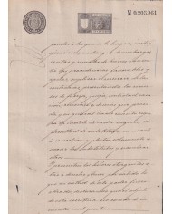 1896-PS-18 ESPAÑA SPAIN REVENUE SEALLED PAPER PAPEL SELLADO 1896 SELLO 13º.