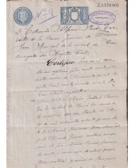 1902-PS-1 ESPAÑA SPAIN REVENUE SEALLED PAPER PAPEL SELLADO 1902 SELLO 11º.