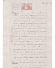 1904-PS-2 ESPAÑA SPAIN REVENUE SEALLED PAPER PAPEL SELLADO 1904 SELLO 11º.