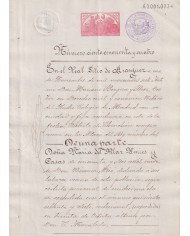 1904-PS-3 ESPAÑA SPAIN REVENUE SEALLED PAPER PAPEL SELLADO 1904 SELLO 2º.