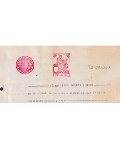 1910-PS-2 ESPAÑA SPAIN REVENUE SEALLED PAPER PAPEL SELLADO 1910 SELLO 4º.