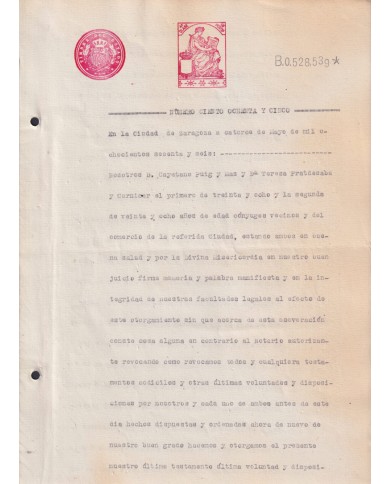 1910-PS-2 ESPAÑA SPAIN REVENUE SEALLED PAPER PAPEL SELLADO 1910 SELLO 4º.