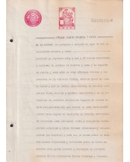 1910-PS-2 ESPAÑA SPAIN REVENUE SEALLED PAPER PAPEL SELLADO 1910 SELLO 4º.