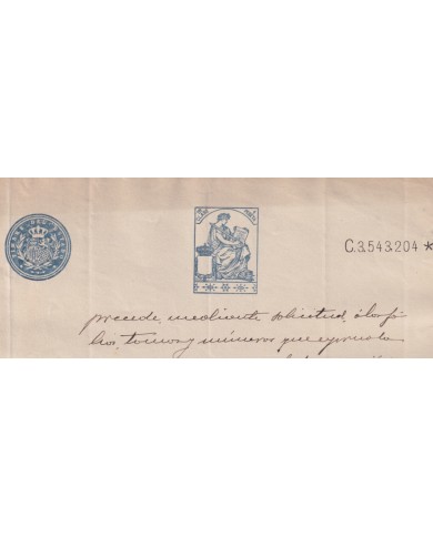 1910-PS-8 ESPAÑA SPAIN REVENUE SEALLED PAPER PAPEL SELLADO 1910 SELLO 11º.