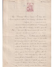 1910-PS-9 ESPAÑA SPAIN REVENUE SEALLED PAPER PAPEL SELLADO 1910 SELLO 10º.