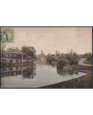 F-EX47730 SWEDEN SVERIGE SUEDE 1913 POSTCARD TO SPAIN. BORAS.