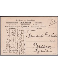 F-EX47730 SWEDEN SVERIGE SUEDE 1913 POSTCARD TO SPAIN. BORAS.