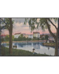 F-EX47716 SWEDEN SVERIGE SUEDE 1913 POSTCARD TO SPAIN. SONDERTELJE LAKE.